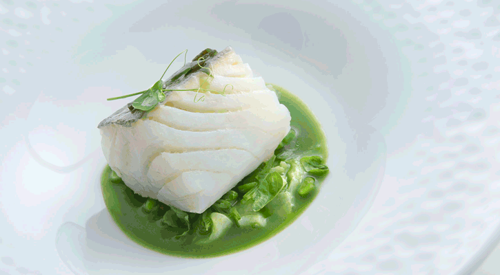 Bacalao con guisantes