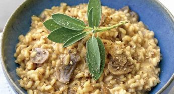 Arroz guisado con setas