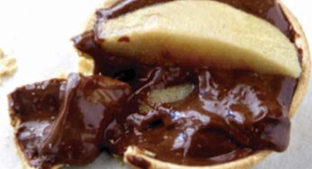 Tartaleta de chocolate y pera