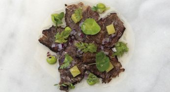 Embutido de lengua con mostaza y alcaparras