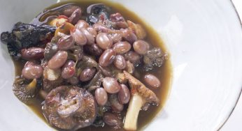 Frijoles con setas de otoño