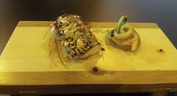 Ensalada tibia con dorada