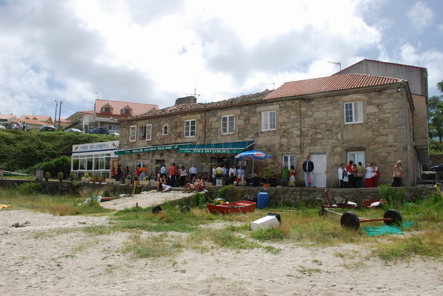 restaurantes en la playa Tira Do cordel, Finisterre
