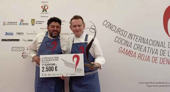 Iván Muñoz, ganador del IX Concurso Internacional de Cocina Creativa Gamba Roja de Dénia
