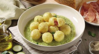 Ñoquis de patata rellenos de queso
