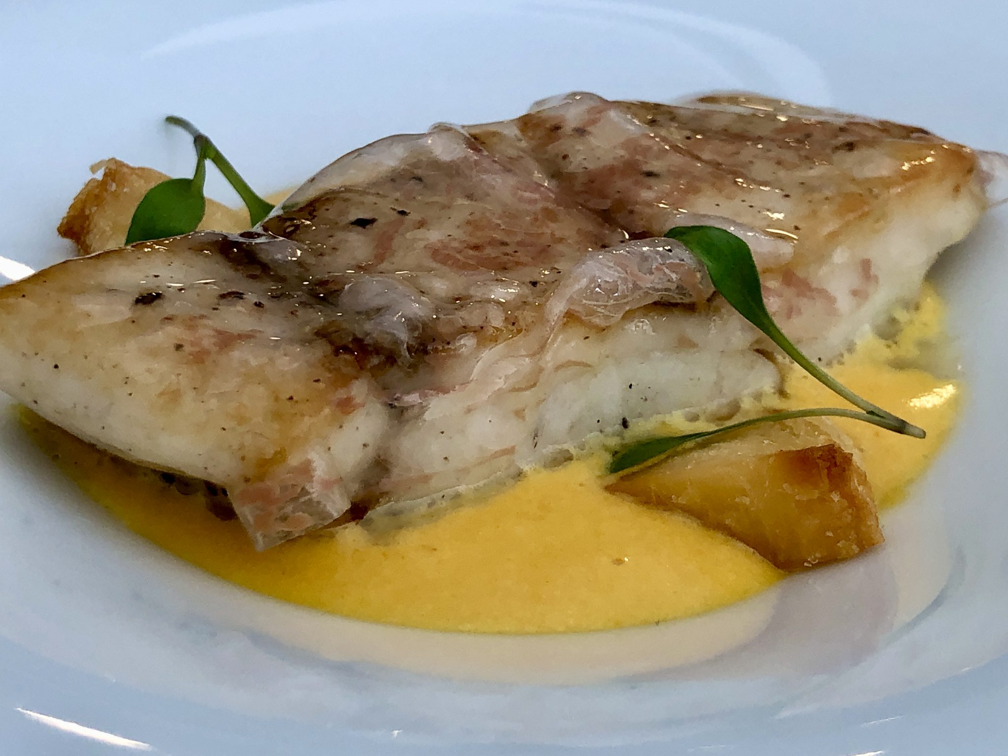 Corvina con ají amarillo