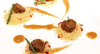 Zamburiñas con curry y cous-cous