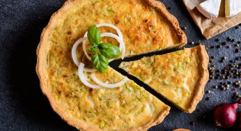 Quiche de queso y cebolla