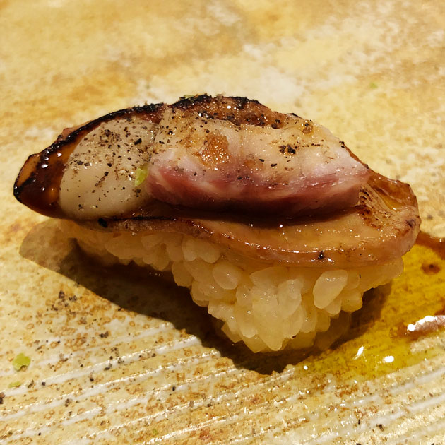 Niguiri del restaurante Ugo Chan (Madrid)