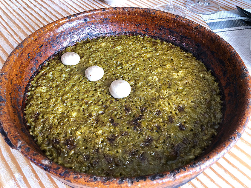 Finca Alfoliz (Huelva) Arroz meloso de ortiguillas