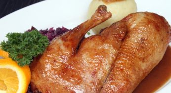 Pato glaseado con sidra