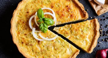 Quiche de queso y cebolla