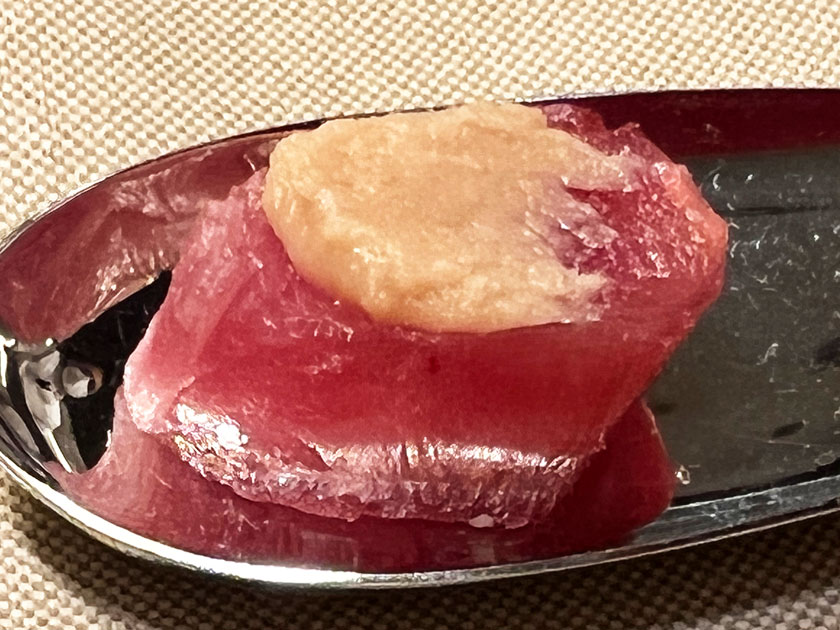 Restaurante Aürt (Barcelona) Alubias del ganxet con bonito
