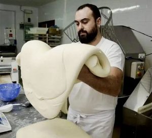Florencio Villegas, de La Tradición, imagen del Facebook de la panadería cordobesa