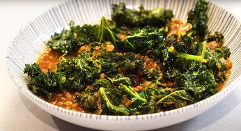 Lentejas con kale