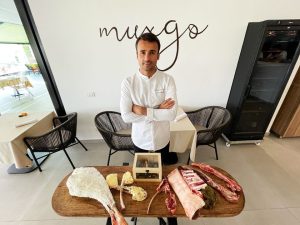 Borja Marrero en el restaurante Muxgo