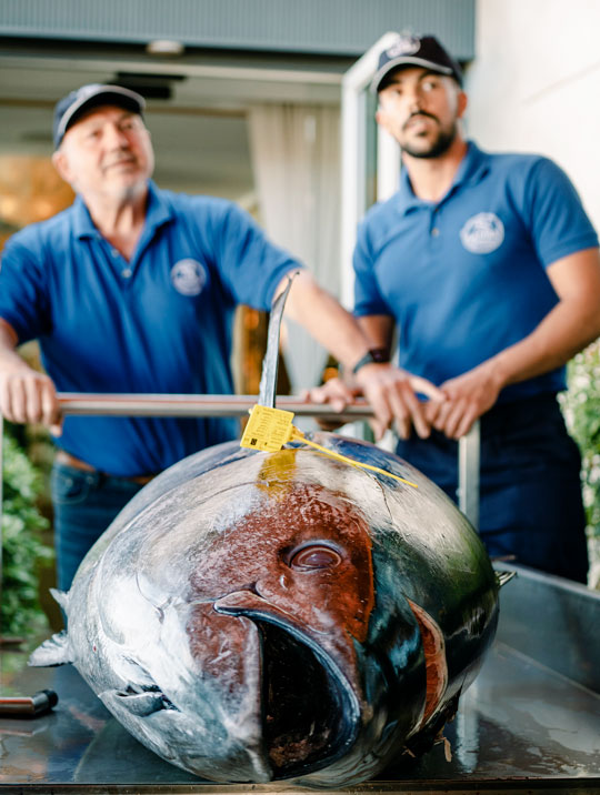 Ronqueo del atún en el restaurante de Dani García