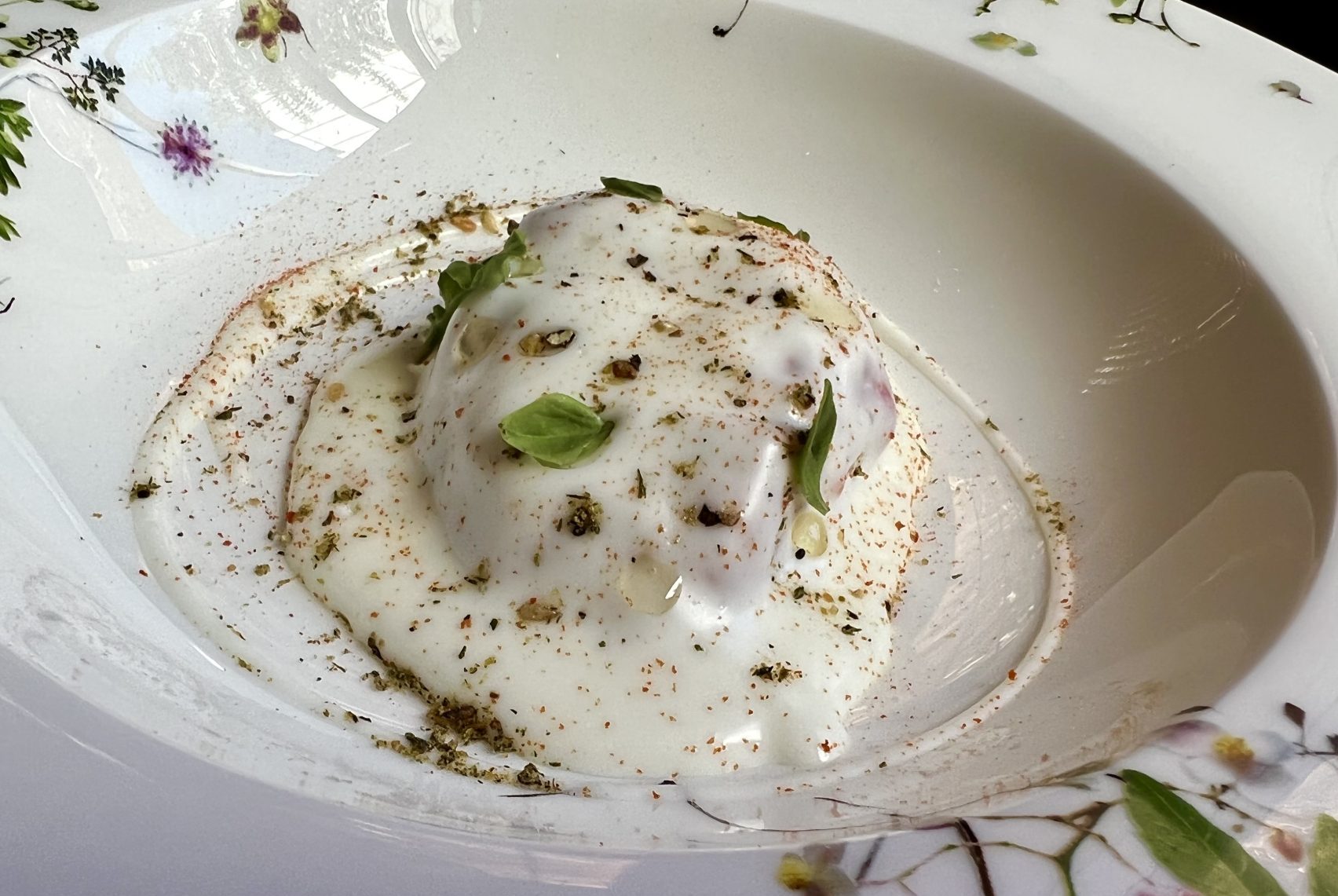 Ricard Camarena. Tomate pera en semiconserva con nata de oveja