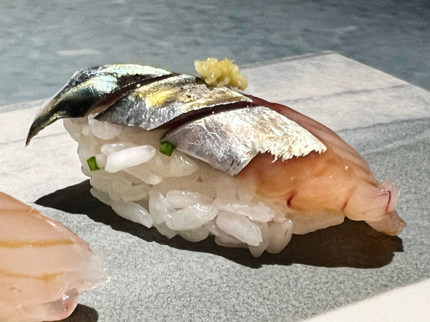 Restaurante Enigma Barcelona Nigiri de caballa