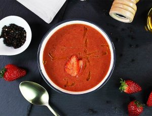 Receta de gazpacho de fresas