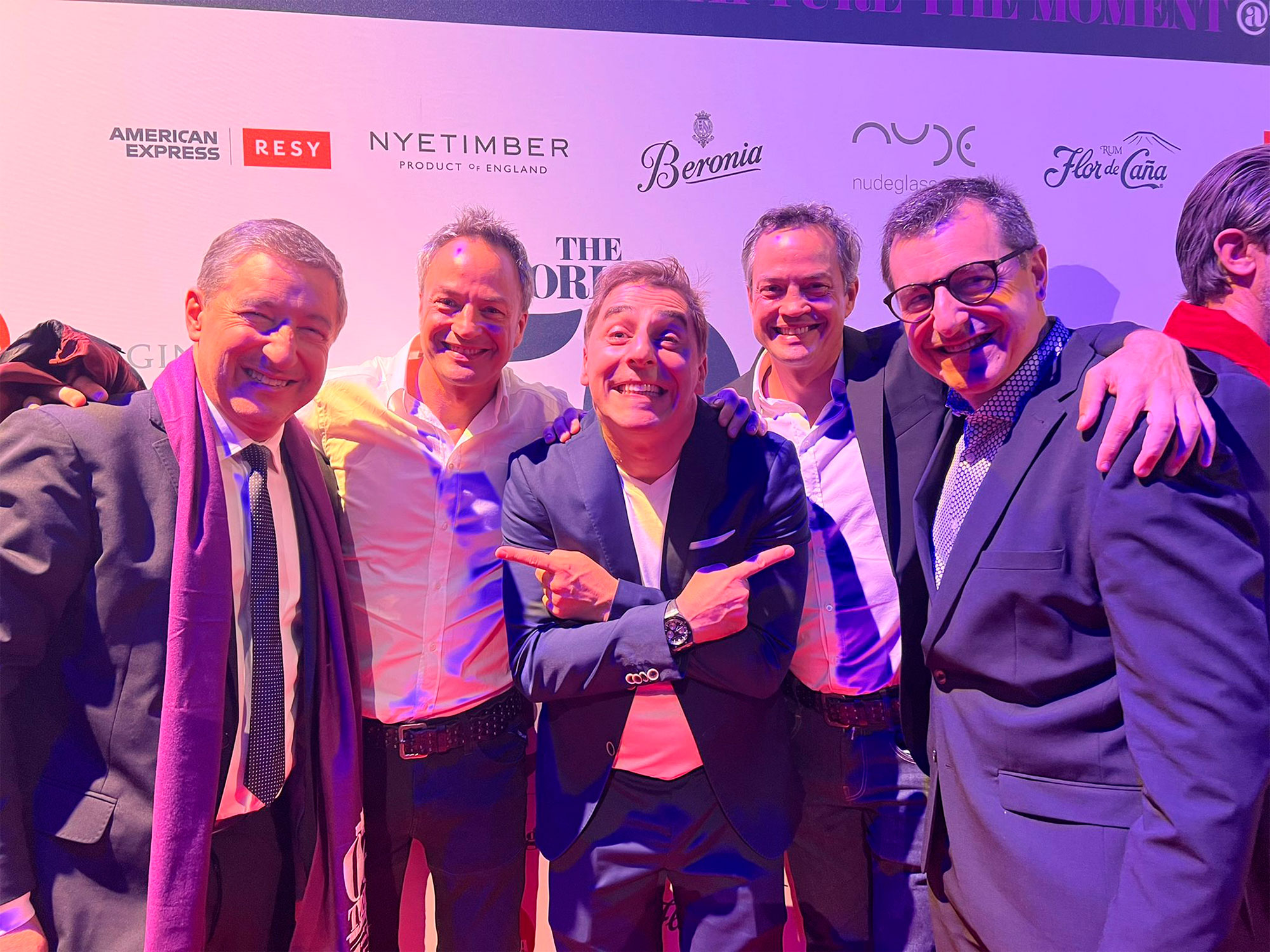 Los hermanos Roca y los hermanos Torres en la gala de 50 Best