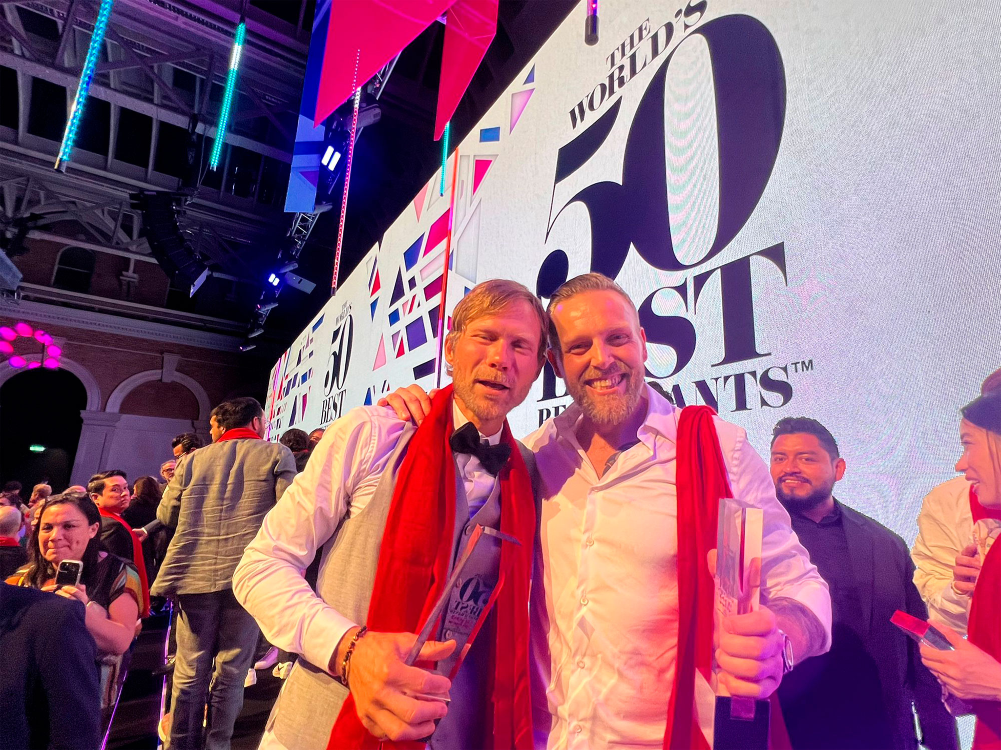 Rasmus Kofoed en la gala de 50 Best