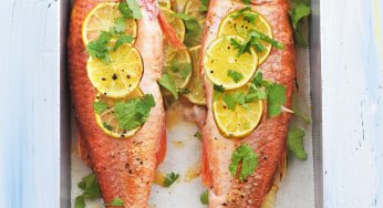Salmonetes con lima y jengibre