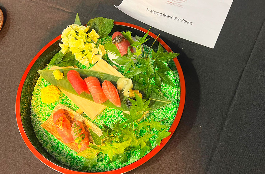 El plato del ganador del concurso de sushi de balfegó