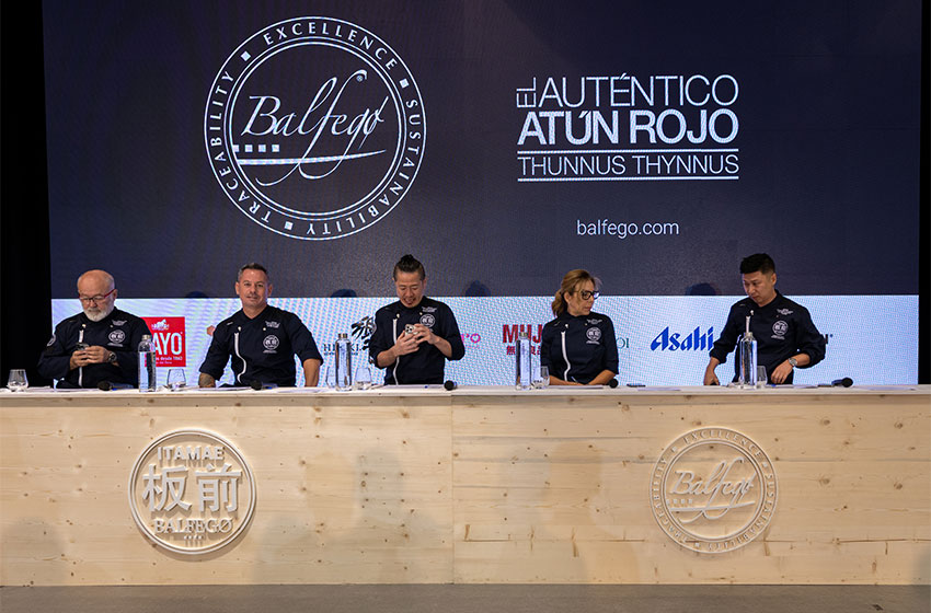 Miembros del jurado del concurso de sushi de Balfegó