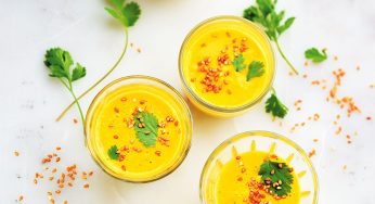 Gazpacho de zanahoria con leche de coco