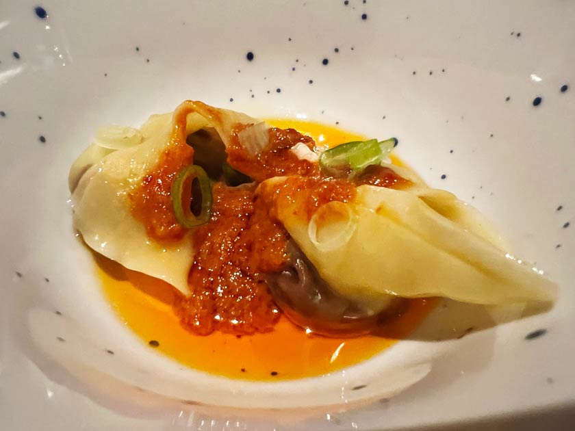 Bacus (Almeria) Wonton de cordero