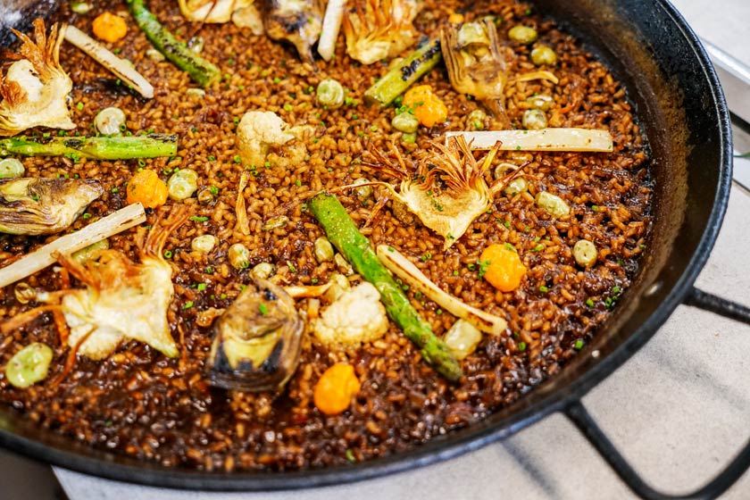 Arroz de verduras de Cadaqués