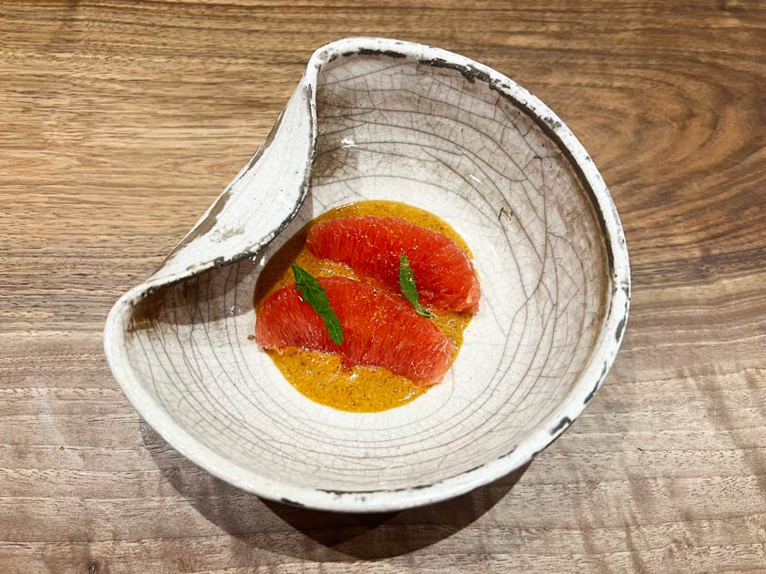 Vandelvira (Jaén) Pomelo y almendra tostada