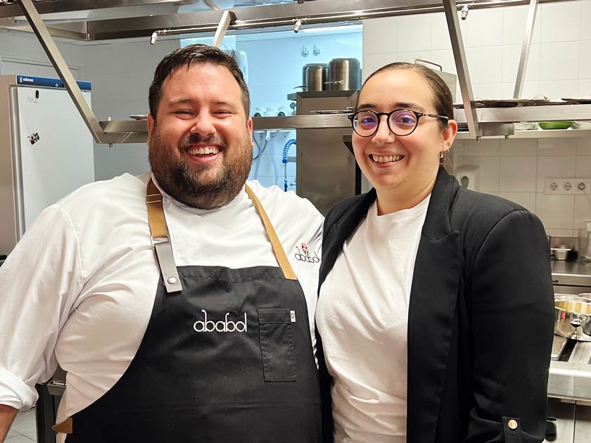 Restaurante Ababol. Juan Monteagudo y Laura Caparrós