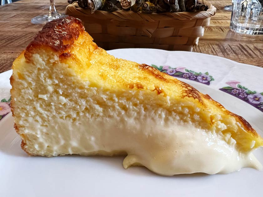 Tarta de queso. Ama Taberna (Tolosa)