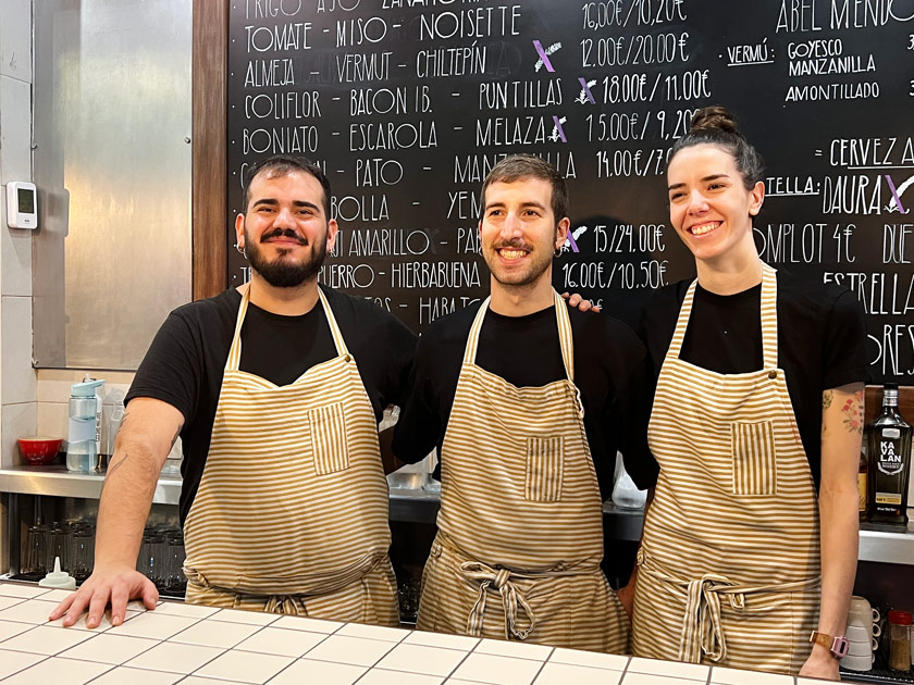 José, Jesús y Carmen en La Llorería (Madrid)