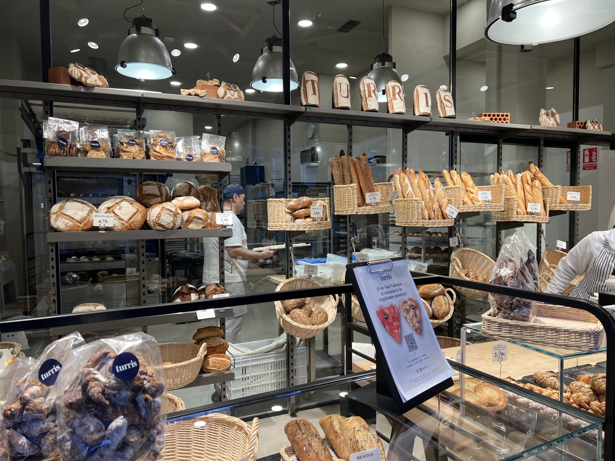 Vista de la panadería Turris en Madrid