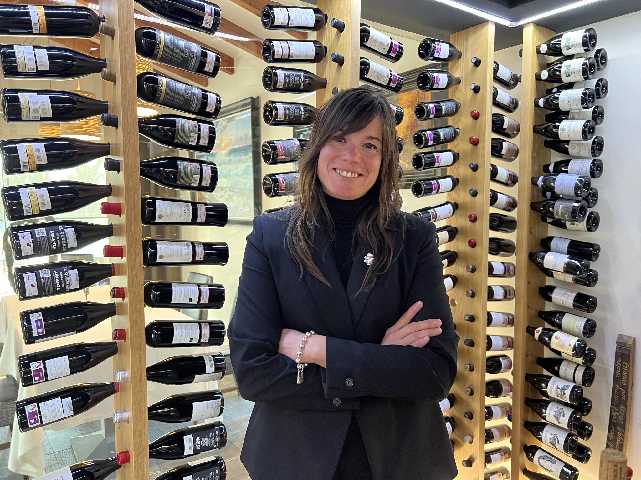 Cristina Prados en la bodega de BonAmb