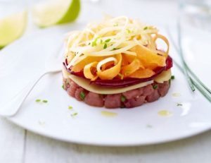 Tartar de atún marinado