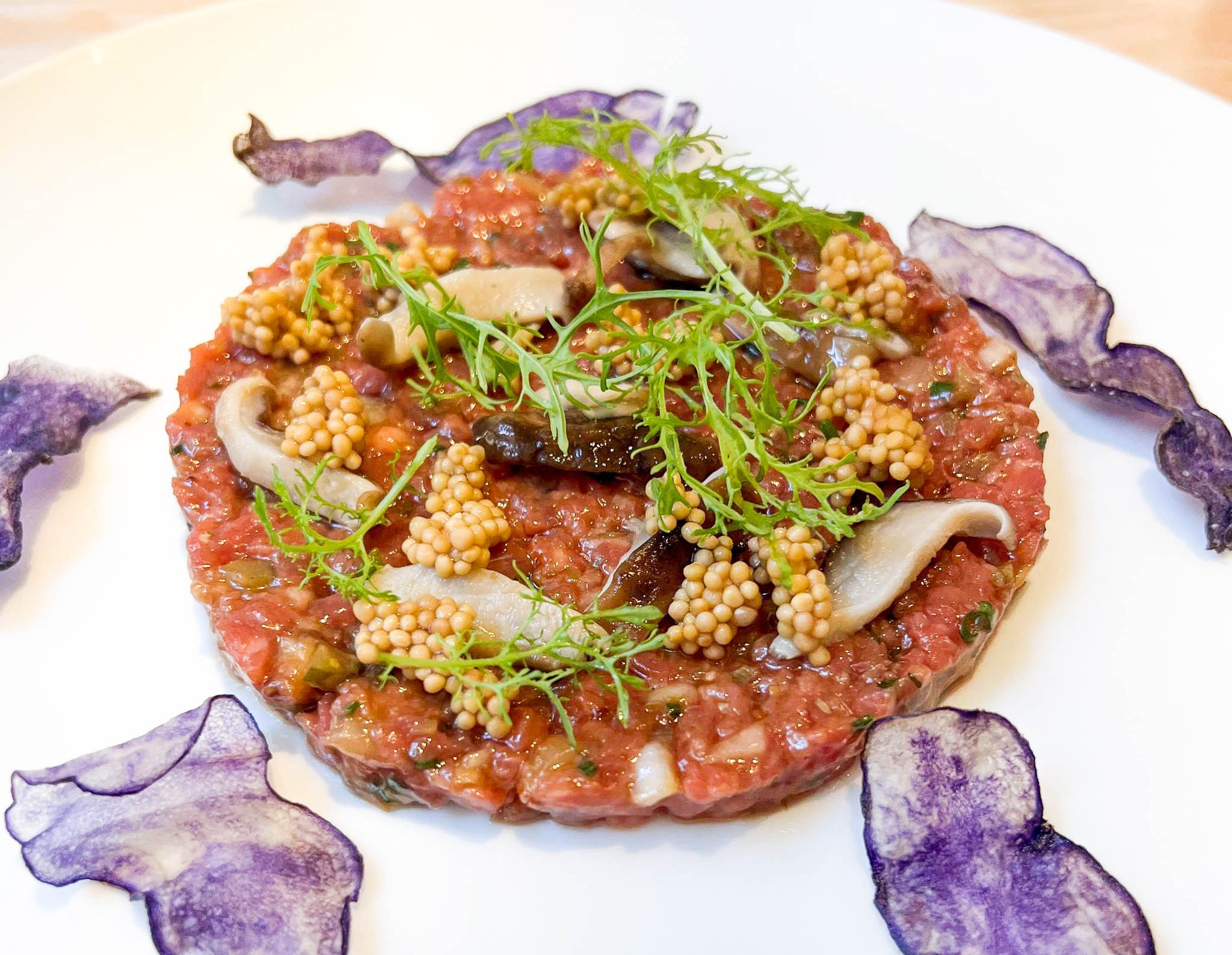 Steak tartar del restaurante Trèsde (Madrid)