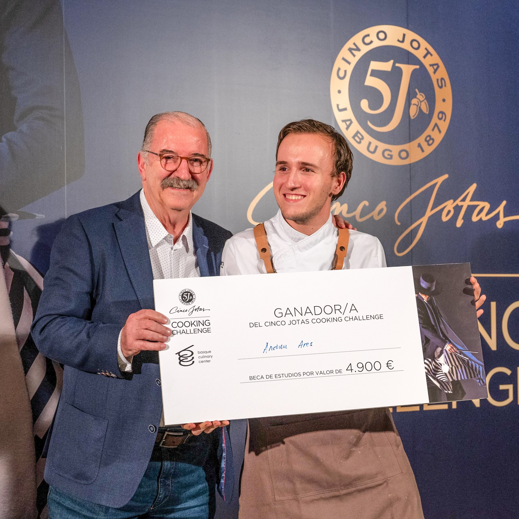Andreu Ares, ganador del Cinco Jotas Cooking Challenge