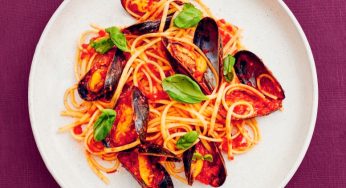 Linguine a la marinera con mejillones