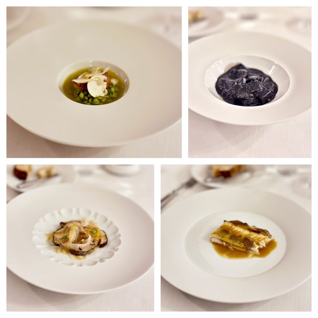 Platos del menú del restaurante Ibai (San Sebastián)