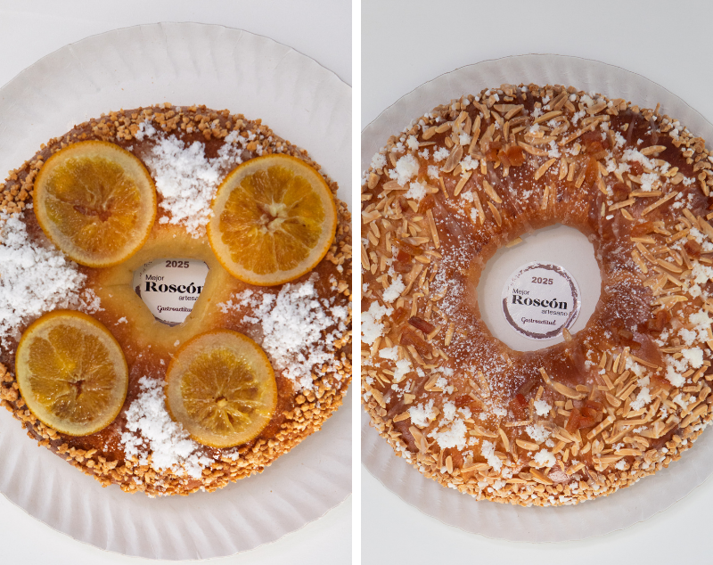 Mejor roscón de reyes artesano de Madrid 2025: Madreamiga y cientotreintagrados.