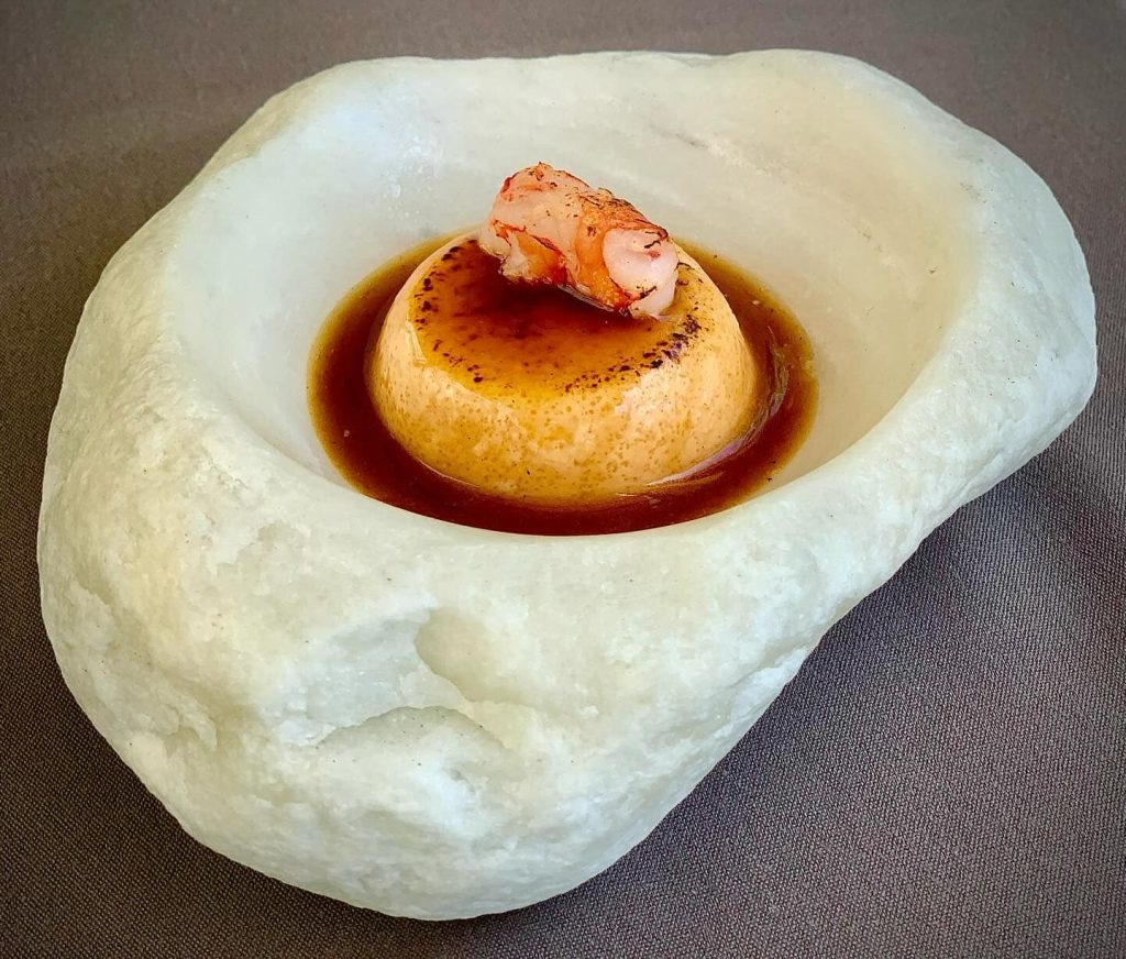Flan de carabineros