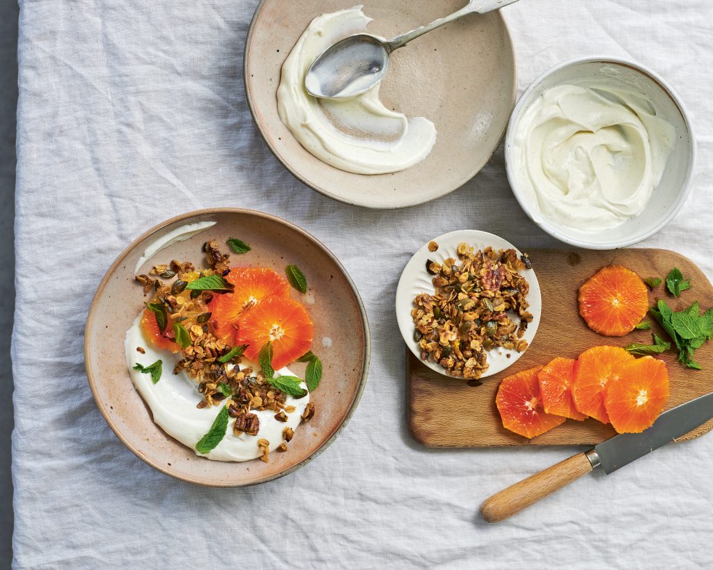 ensalada de avena y cítricos