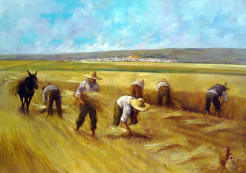 La comida de los Agosteros: segadores