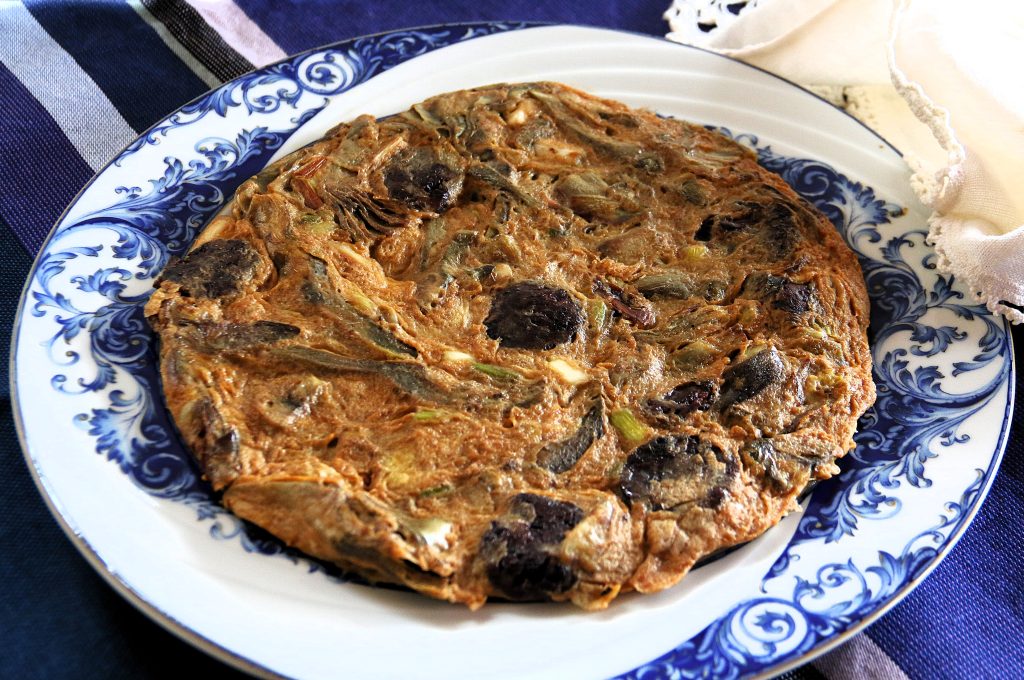 Tortilla de alcachofas