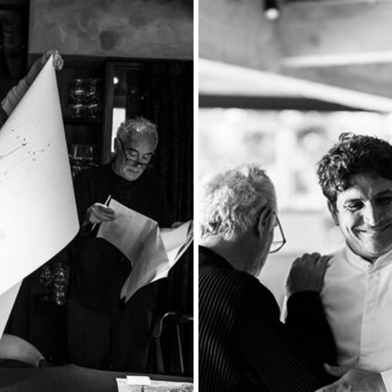 Mauro Colagreco con Ferran Adrià
